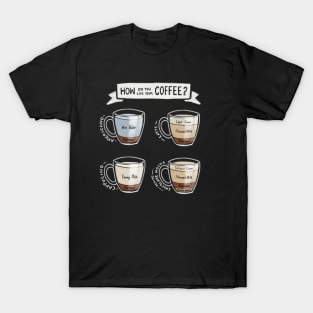 How do you like your coffee? T-Shirt